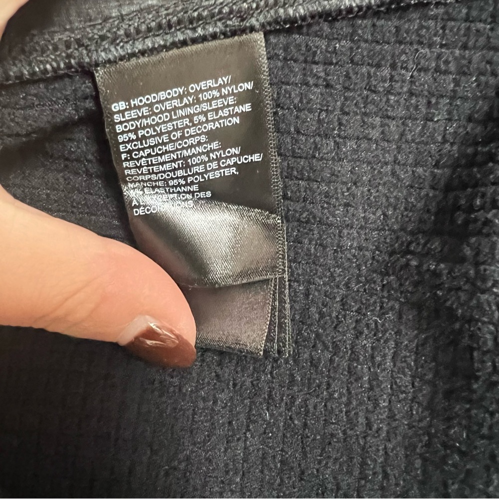 The North Face Men's Winter Warm Quarter Zip Sweater Workout Running Black L - Picture 8 of 9